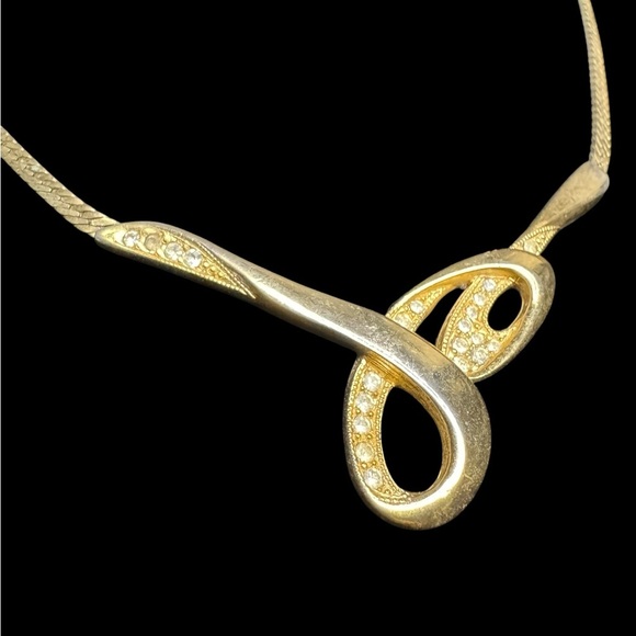 Givenchy Vintage Gold Tone Necklace Choker - Picture 2 of 5